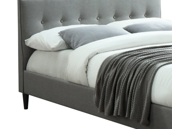 מיטה זוגית 160×190 מרופדת בד ארוג דגם Liora